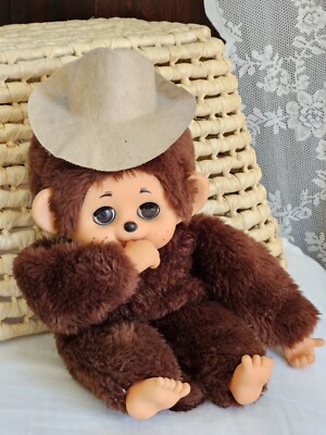Vintage Cuddle Wit Monkey Ape Brown Monchichi Thumb Hat Singapore