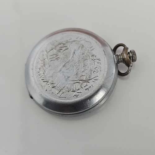 Vintage CASE Bird Pocket Watch USSR MOLNIJA SOVIET case Watch - Foto 4 di 9