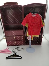 Vintage American Girl Pleasant Company Samantha Trunk Closet Hangers Clothes Lot