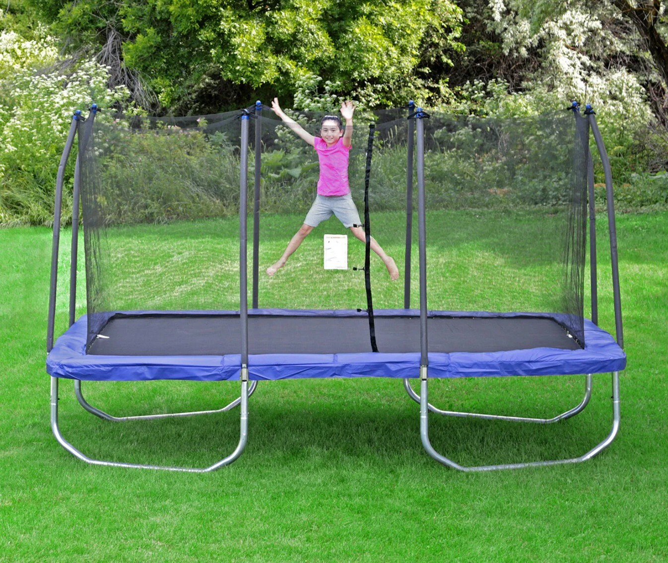 Skywalker Trampolines 15' Rectangle Trampoline and Enclosure (Blue) eBay