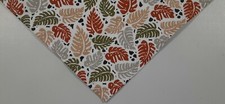 Dog Bandana/Scarf, Tie On, Autumn, Fall Leaves, M L