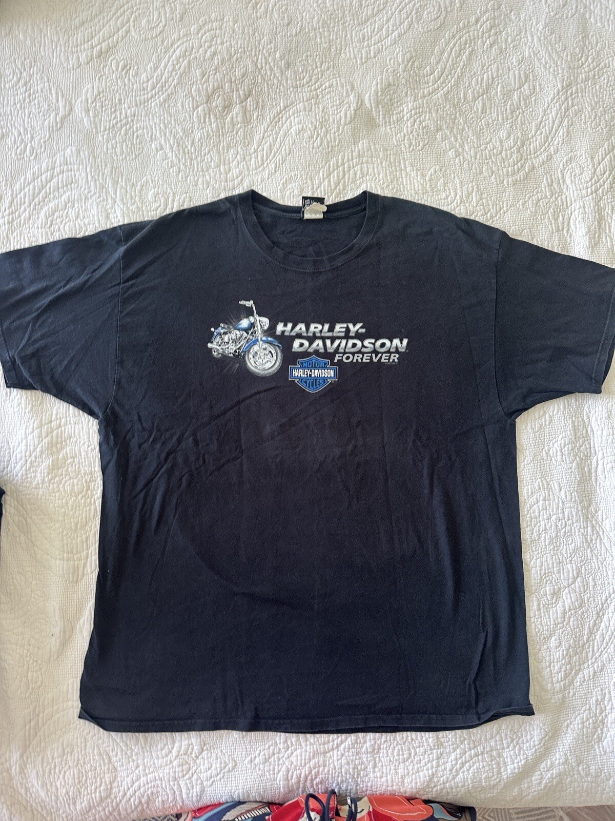 FILA Harley Davidson Of Monterey Bay Cannery Row Ca T shirt 2XL