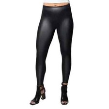 Jane and Bleecker Ladies Faux Leather Legging, Black, L