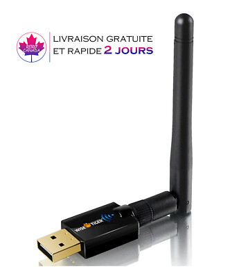 Adaptateur Wifi USB Adaptateur sans fil haute vitesse Longue portée