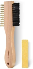 2-Piece Suede Brush & Suede Eraser Cleaner Kit, Soft Bristle Brush for Shoes, Re