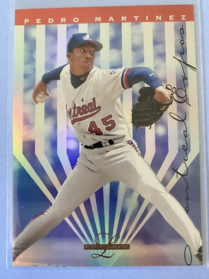 Prism Foil Rookie Card  1995 Leaf Limited PEDRO MARTINEZ #37 Baseball Card RC
