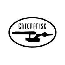 Vinyl Decal for Window - Star Trek, Enterprise, Various Sizes Colors