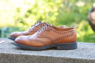 Edward & James Full Brogue Herrenschuh 8 UK in hellem Mittelbraun
