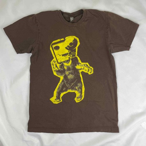 yellow and brown graphic tee