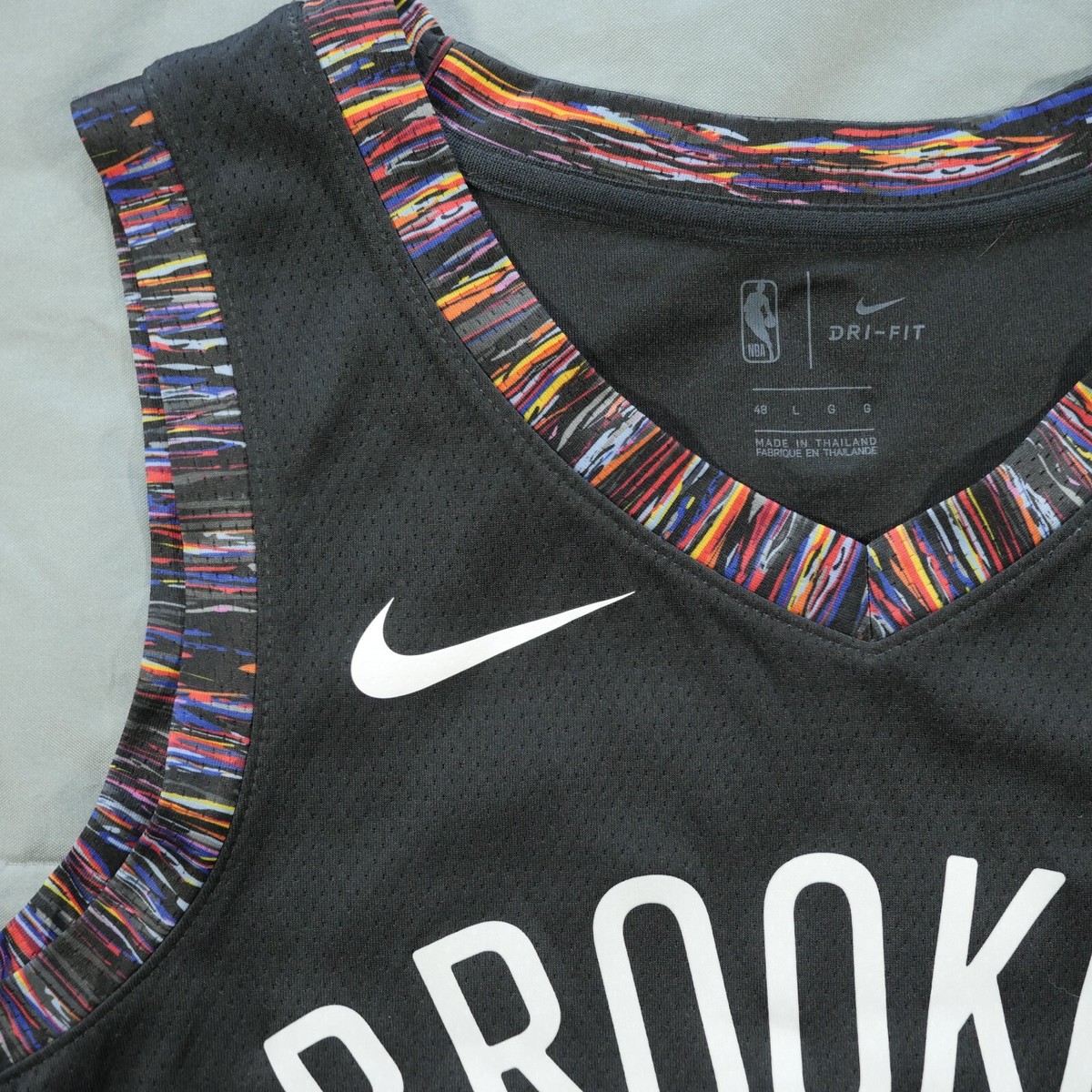 Brooklyn Nets Jersey Large 48 Black City Edition Swingman 13