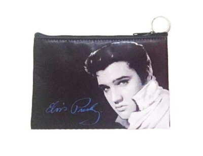ELVIS PRESLEY MAKEUP BAG  - B/W PHOTO