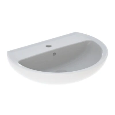 TWYFORD BATHROOMS Twyford Alcona Wash Hand Basin 60 cm 1 Tap Hole with Overflow - AR4311WH