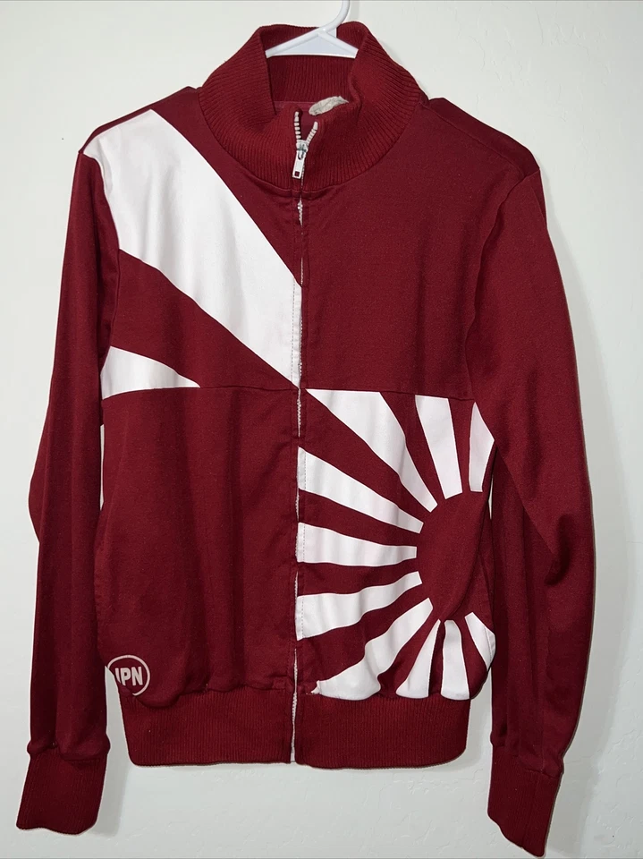 Chaqueta Character Hero Japón Cremallera Granate Blanco Talla Mediana Foto 2 de 4