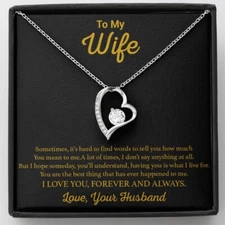 To My Wife Necklace, Gift For Wife, Anniversary Gift For Wife, Necklace For Wife