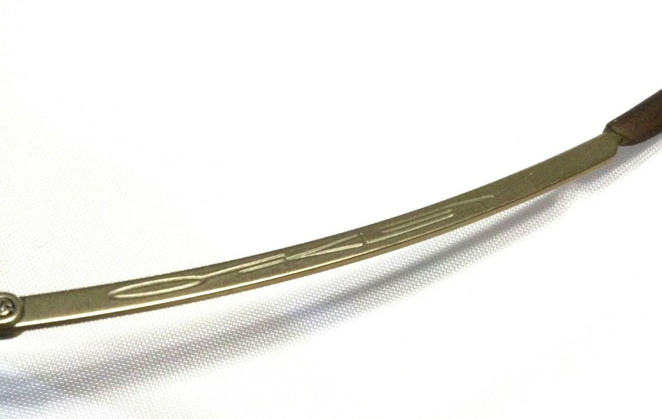 RARE VINTAGE OAKLEY SQUARE WIRE GEN 1 SUNGLASSES Matte Gold Frame