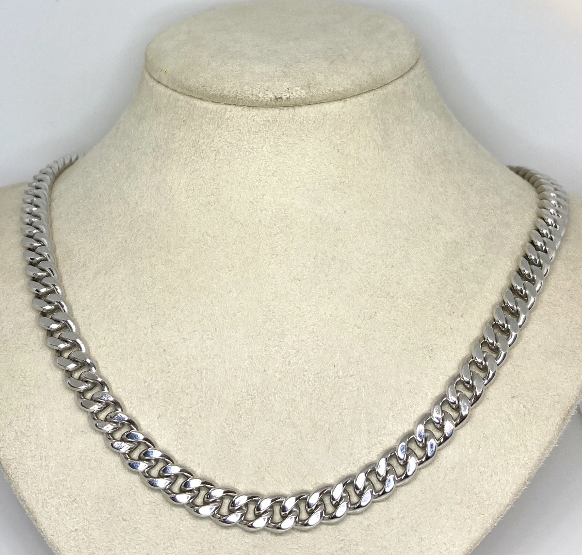 18 inch sterling silver cuban link chain deals