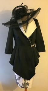 black and white mother of the bride