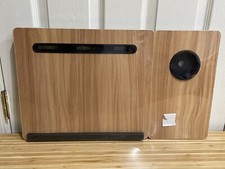 New Tilting Laptop Desk Workstation Portable Bed Serving Tray Reading Table Wood