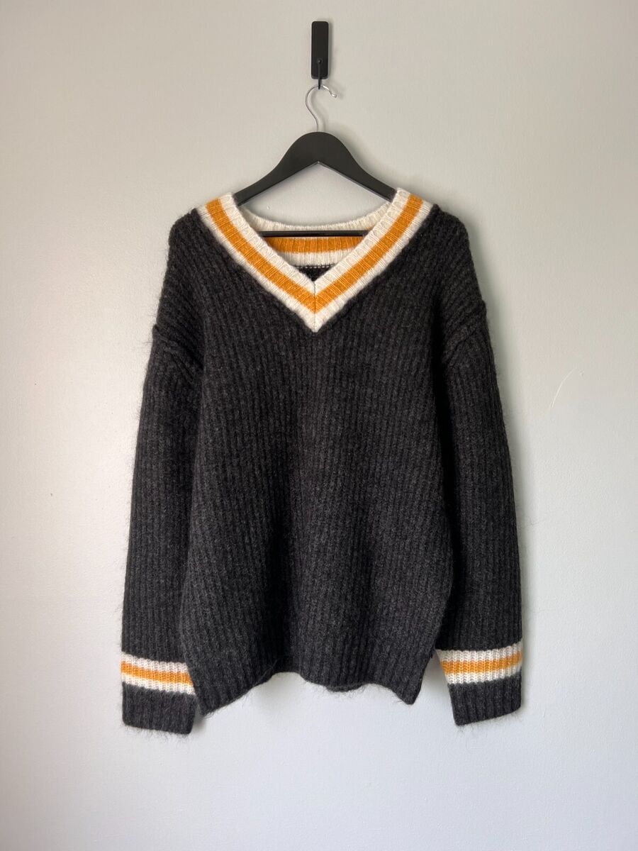 Stussy Mohair Tennis Sweater - Size XL - Charcoal - NEW | eBay Stussy Mohair Tennis Sweater - Size XL - Charcoal - NEW | eBay