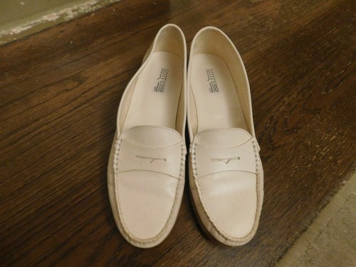 Lottusse 1877 Mens marfil con guijarros Avestruz Penny Mocasín Talla 5.5 UK  6 nos para Mujer 7.5 | eBay