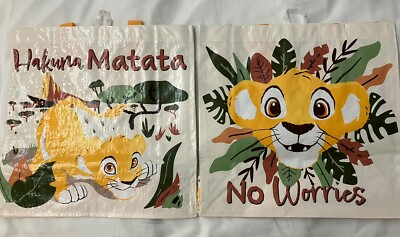 #ad Tesco Lion King Simba Hakuna Matata Tote Bag No Worries Joy Pride Disney Cub New $22.49