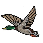 MALLARD DUCK iron-on PATCH embroidered BIRD ANIMAL HUNTING SOUVENIR APPLIQUE new