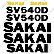 Fits Sakai SV540D Decal Kit Roller - 7 YEAR OUTDOOR 3M VINYL!