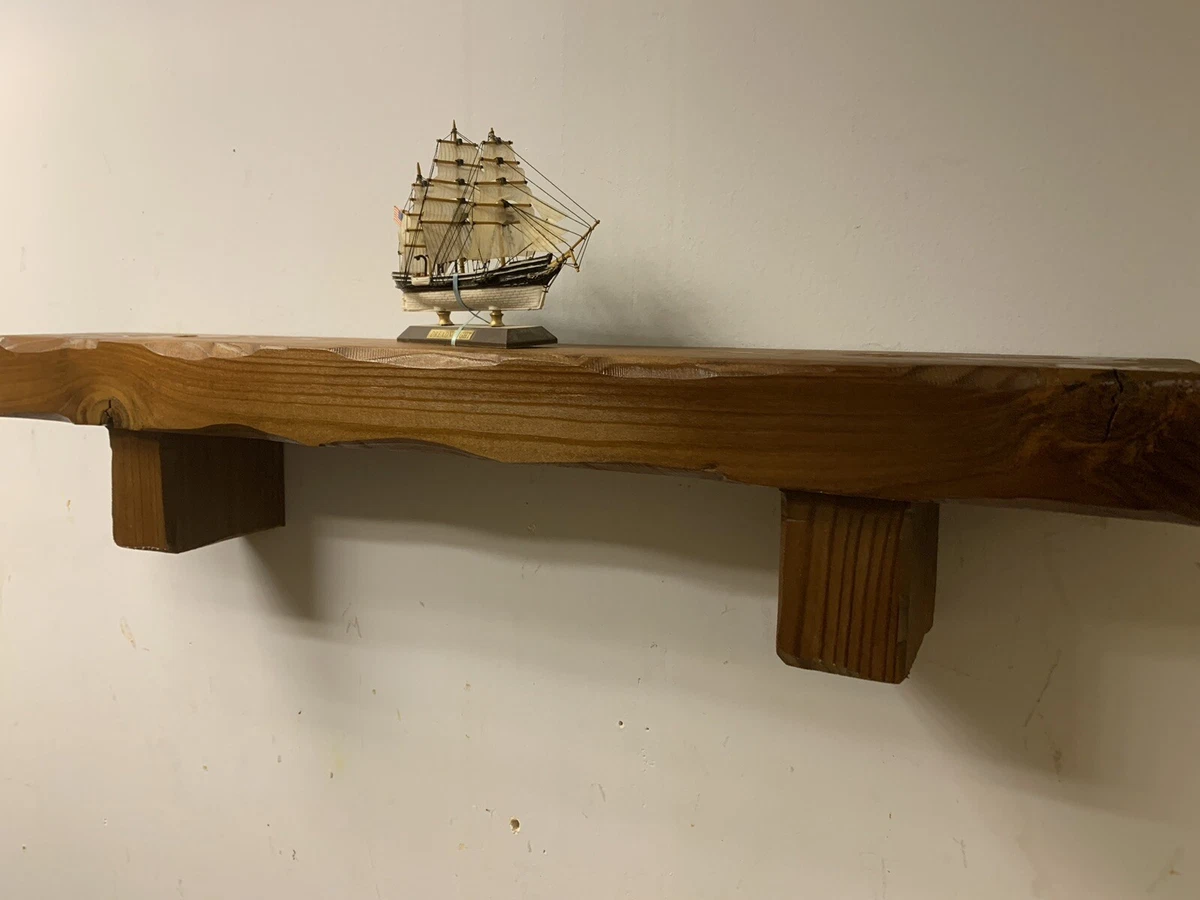 Reclaimed wood Mantel Beam cedar Wall SHELF handmade | eBay