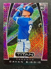 2019 Panini Titan Purple Mojo Cavan Biggio #21 54/75
