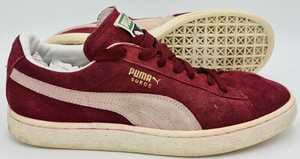 Puma Suede Classic + Low Leather Trainers 352634-75 Burgundy/White  UK8/US9/EU42 | eBay
