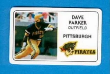 1981 Perma Graphics card DAVE PARKER Pittsburgh Pirates