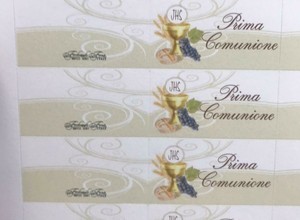 50 Bigliettini Bomboniere Prima Comunione Stampa Compresa fco0061 Ebay