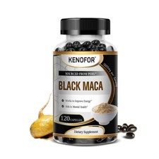 Black Maca Root, 1000MG Super Potent 4:1 Concentrated Extract, Natural Energy