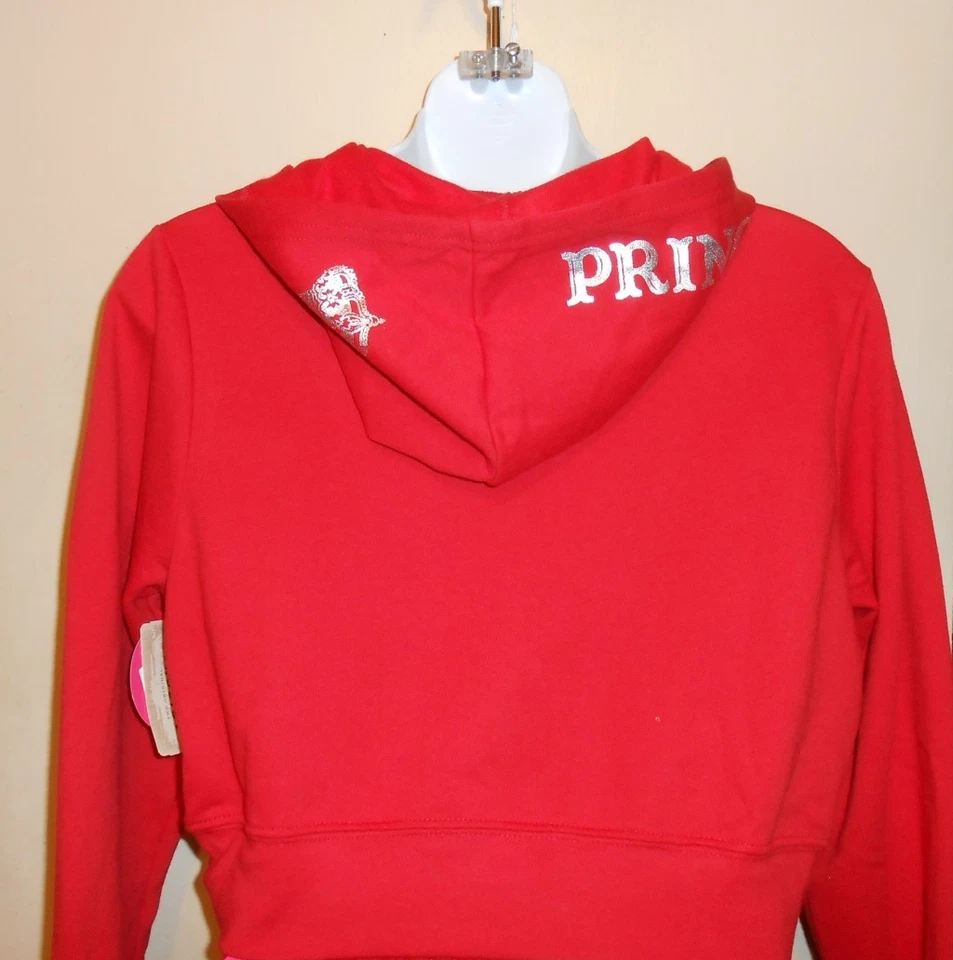 Arizona Talla Grande Niñas Corto "Princesa" Sudadera con Capucha y Pantalones de Sudadera Enrollables XXL/18 1/2  Foto 3 de 4