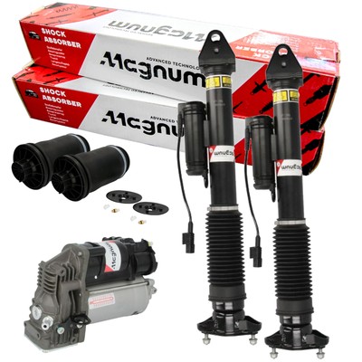 2x Magnum Technology Stoßdämpfer Pneumatic Luftfeder Kompressor Hinten Satz für