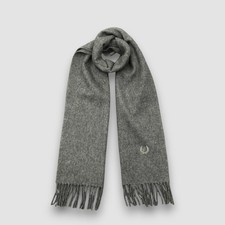 Ralph Lauren Wool Scarf Vintage Classic Fringe Cashmere Winter Scarves 22x56