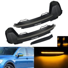 1 Paar Grau LED Flügel Außenspiegel Blinklicht Für VW Tiguan AD1, AX1 2016-2019