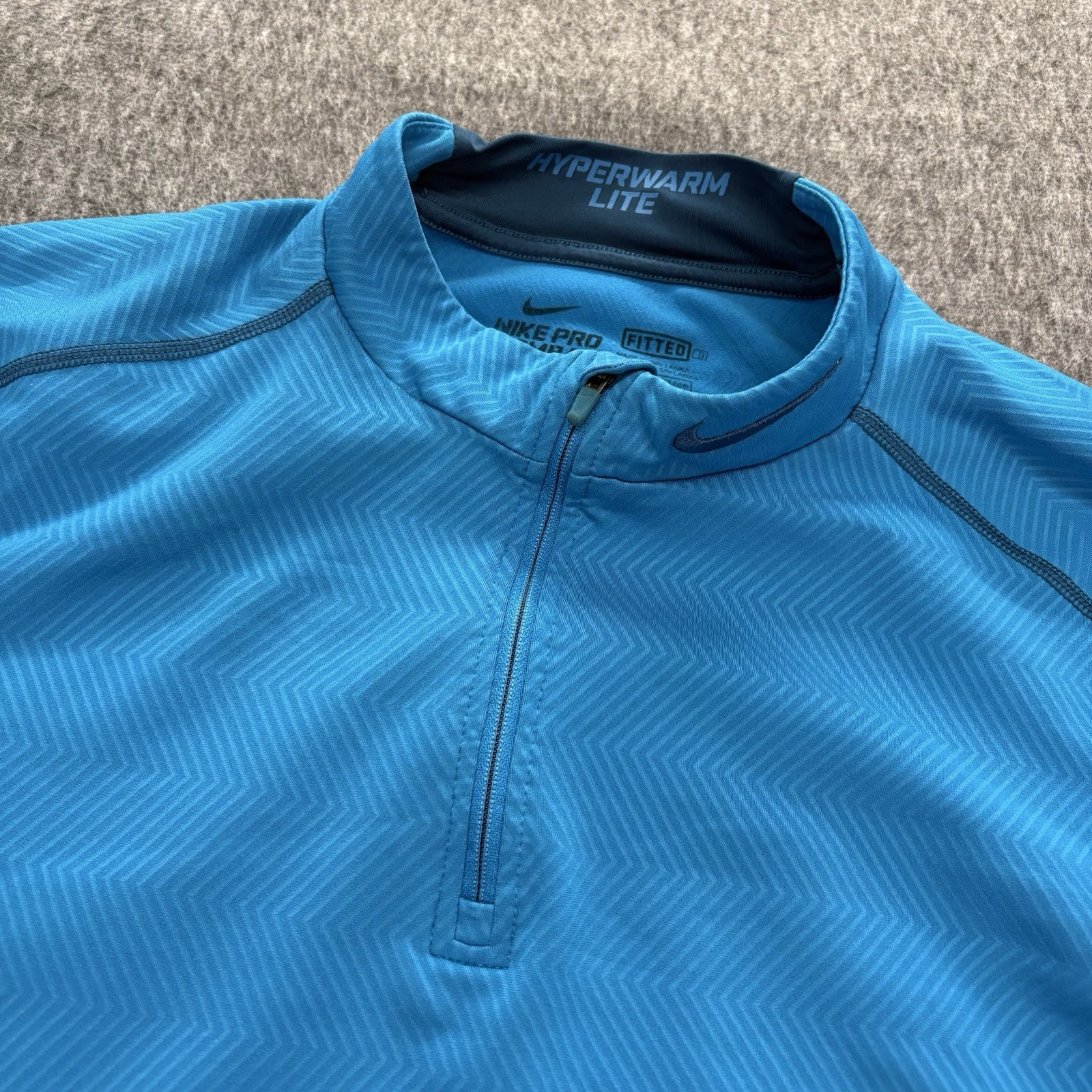 Nike Pro Combat Hyperwarm Lite Fitted Quarter Zip… - image 1