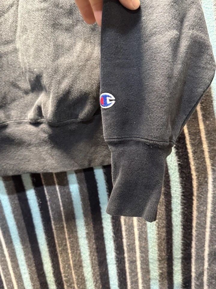 Vintage 90’s Champion Reverse Weave Iowa Hawks Sweatshirt Mens Size M “FADED BLK - Image 4 of 4