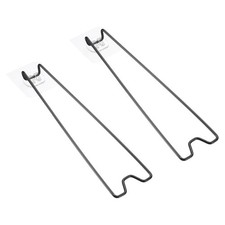 2Pcs 9.1" Adhesive Easel Back Metal Picture Frame Back Stand Black