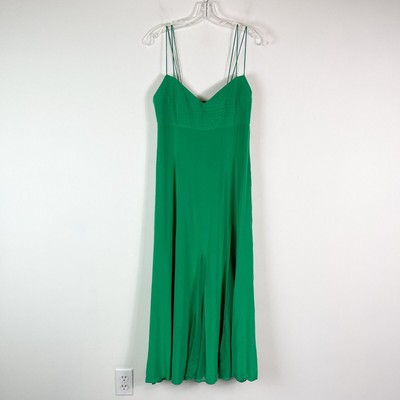 La Ligne NWT Luca Silk Dress Kelly Green Size L