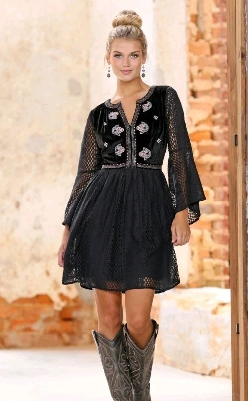 Black Western Dresses for Women for sale | eBay