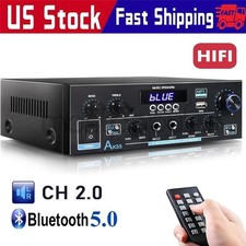 Stereo Amplifier Home Audio Bluetooth 5.0 Max 450W Power Stereo Receiver AK55