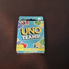 Mattel UNO Teams Card Game  112 Cards 2-4 Teams 7+ Family Fun NEW, Make Offer!