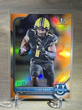 2021-22 Bowman University Chrome 1st Tyler Badie Orange Refractor #/25 Missouri