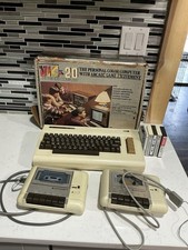 Commodore VIC-20 vintage home computer lot. For Parts Repair. Unit Powers On.