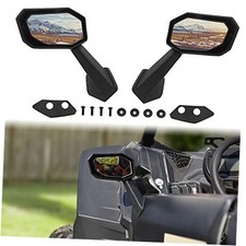 Folding Front Door Rear View Side Mirrors for Maverick X3, Ajustable Premium