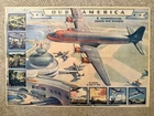 #4 OUR AMERICA COCA COLA VINTAGE EDUCATIONAL TRANSPORTATION Poster 1940's WWII