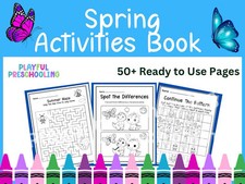 50 Spring Preschool Activities Digital Download