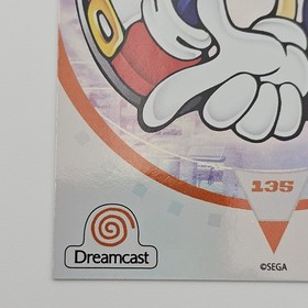 Sonic Adventure Card 135 Sega Dreamcast Trading Cards Foil Numbered  7  / 15